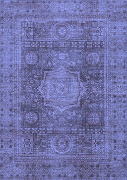 Abstract Blue Modern Rug, abs1322blu