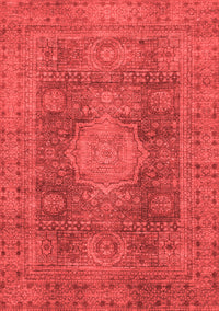 Abstract Red Modern Rug, abs1322red