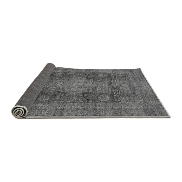 Sideview of Abstract Gray Modern Rug, abs1322gry