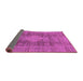 Sideview of Abstract Purple Modern Rug, abs1322pur