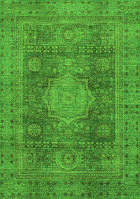 Abstract Green Modern Rug, abs1322grn