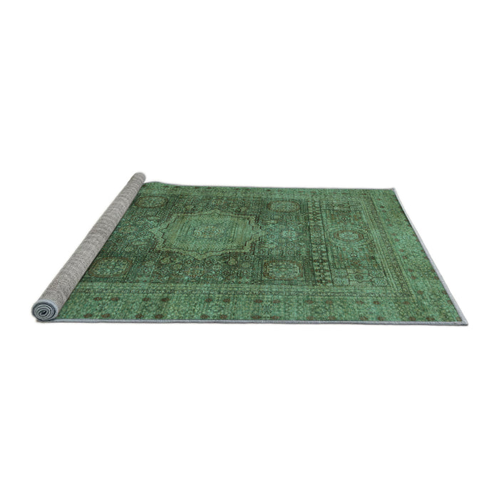 Sideview of Machine Washable Abstract Light Blue Modern Rug, wshabs1322lblu
