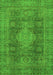 Machine Washable Abstract Green Modern Area Rugs, wshabs1322grn