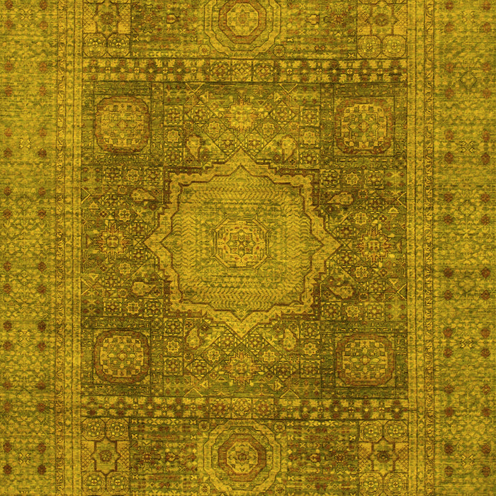 Machine Washable Abstract Yellow Modern Rug, wshabs1322yw