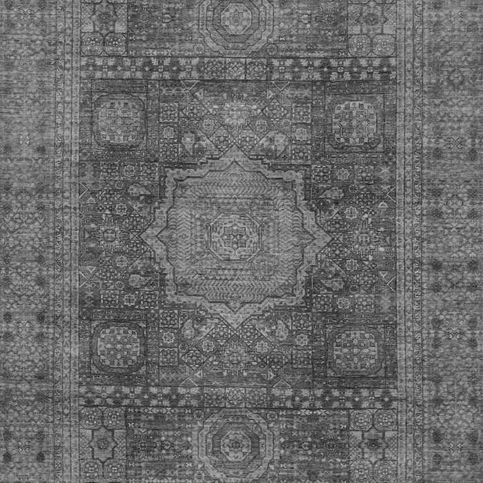 Machine Washable Abstract Gray Modern Rug, wshabs1322gry