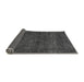 Sideview of Abstract Gray Modern Rug, abs1323gry