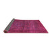 Sideview of Abstract Pink Modern Rug, abs1323pnk