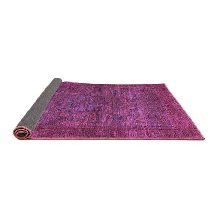Sideview of Abstract Purple Modern Rug, abs1323pur