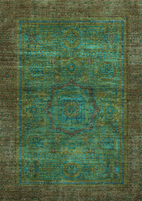 Abstract Light Blue Modern Rug, abs1323lblu