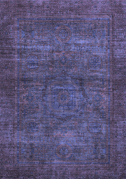 Abstract Blue Modern Rug, abs1323blu