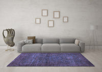 Machine Washable Abstract Blue Modern Rug, wshabs1323blu