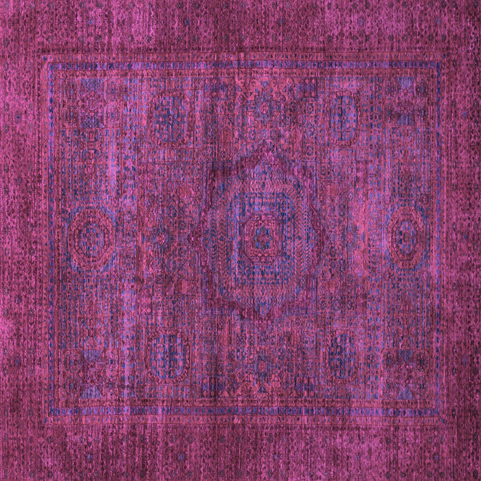 Square Abstract Purple Modern Rug, abs1323pur