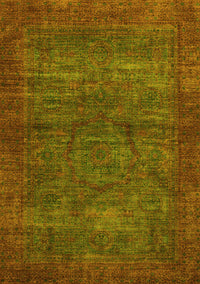 Abstract Yellow Modern Rug, abs1323yw