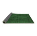 Sideview of Abstract Emerald Green Modern Rug, abs1324emgrn