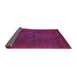 Sideview of Abstract Pink Modern Rug, abs1324pnk