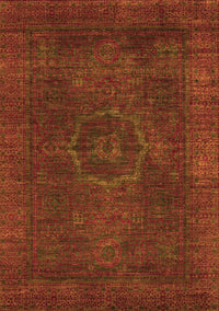 Abstract Orange Modern Rug, abs1324org