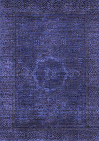 Abstract Blue Modern Rug, abs1324blu