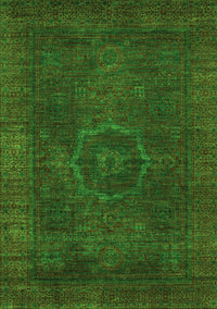 Abstract Green Modern Rug, abs1324grn