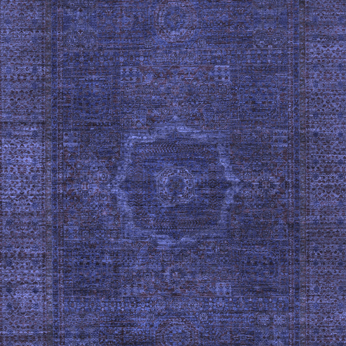 Machine Washable Abstract Blue Modern Rug, wshabs1324blu