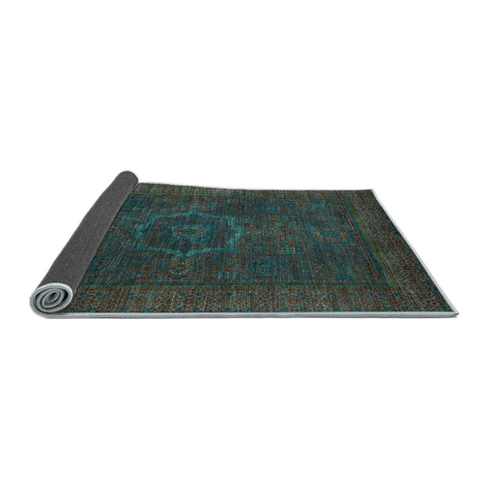 Sideview of Abstract Light Blue Modern Rug, abs1324lblu