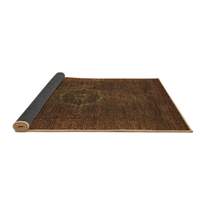 Sideview of Abstract Brown Modern Rug, abs1324brn