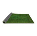 Sideview of Abstract Green Modern Rug, abs1324grn