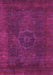 Machine Washable Abstract Pink Modern Rug, wshabs1324pnk