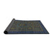 Sideview of Abstract Hazel Green Modern Rug, abs1325