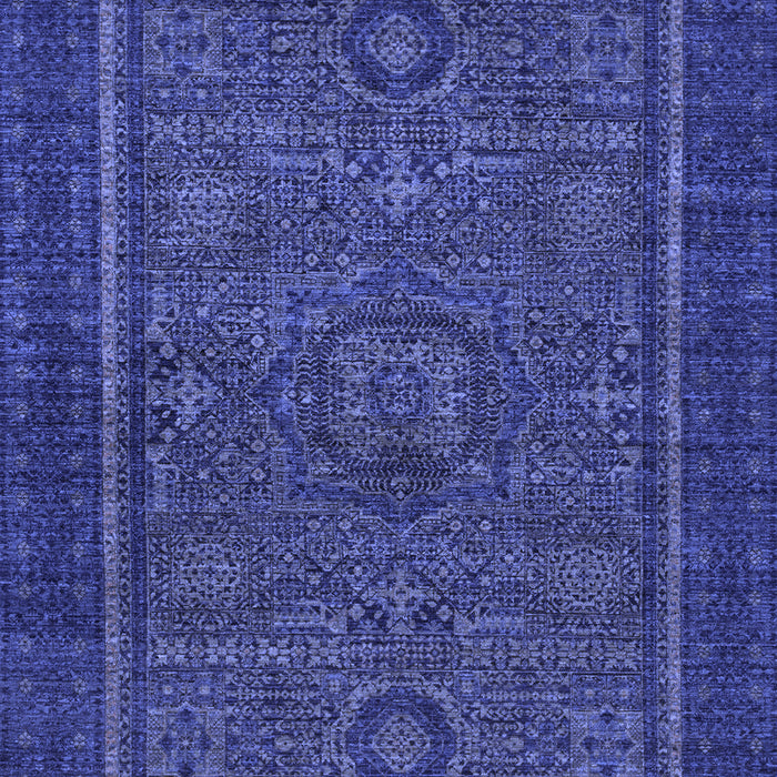 Machine Washable Abstract Blue Modern Rug, wshabs1325blu