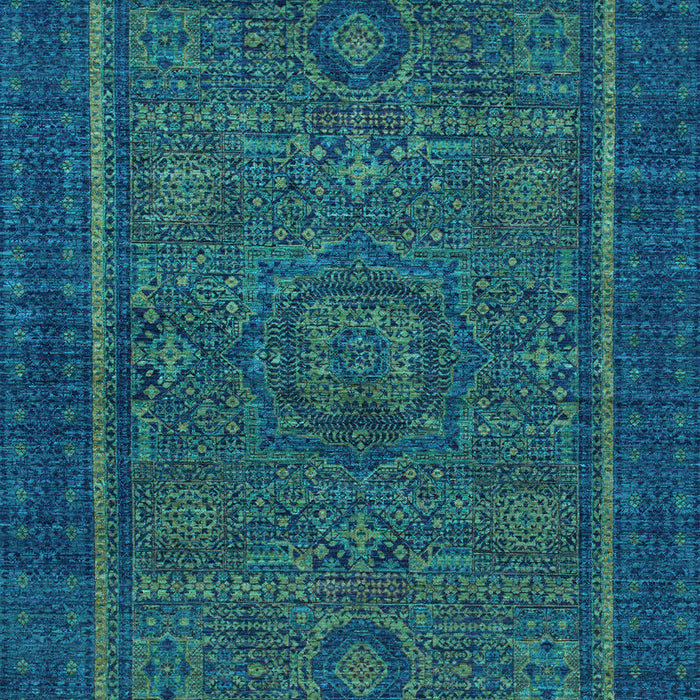 Abstract Light Blue Modern Rug, abs1325lblu