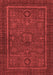 Abstract Red Modern Area Rugs