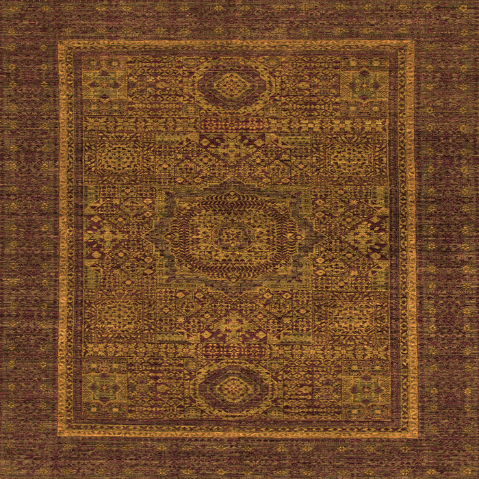 Square Abstract Orange Modern Rug, abs1325org