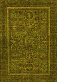 Abstract Yellow Modern Rug, abs1325yw