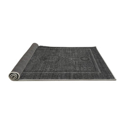 Sideview of Abstract Gray Modern Rug, abs1325gry