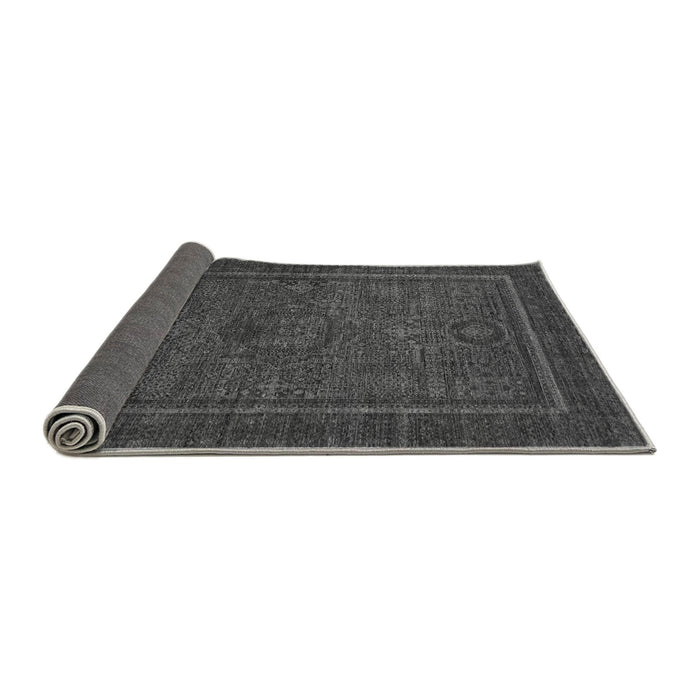 Sideview of Abstract Gray Modern Rug, abs1325gry