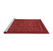 Modern Red Washable Rugs