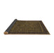 Sideview of Abstract Brown Modern Rug, abs1325brn