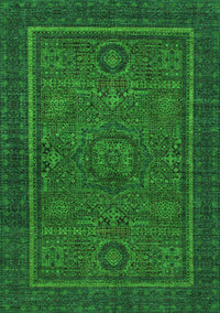 Abstract Green Modern Rug, abs1325grn