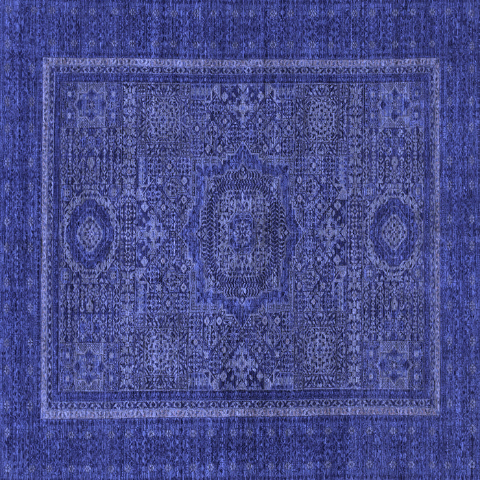 Square Machine Washable Abstract Blue Modern Rug, wshabs1325blu
