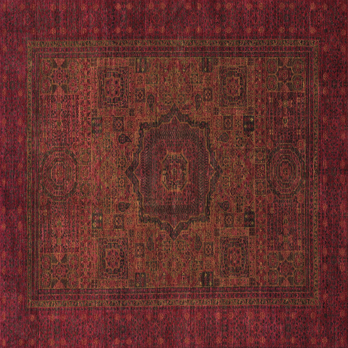 Square Machine Washable Abstract Brown Modern Rug, wshabs1326brn