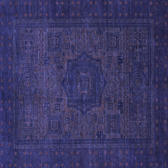 Square Machine Washable Abstract Blue Modern Rug, wshabs1326blu