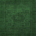 Square Abstract Emerald Green Modern Rug, abs1326emgrn