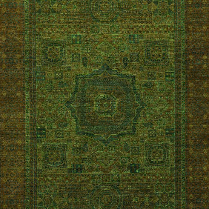 Machine Washable Abstract Green Modern Area Rugs, wshabs1326grn