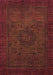 Abstract Brown Modern Rug, abs1326brn