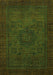 Abstract Green Modern Rug, abs1326grn