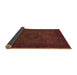 Sideview of Abstract Brown Modern Rug, abs1326brn