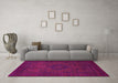 Machine Washable Abstract Pink Modern Rug in a Living Room, wshabs1326pnk