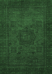 Abstract Emerald Green Modern Rug, abs1326emgrn