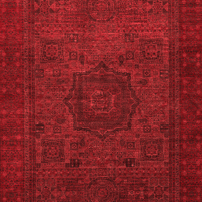 Machine Washable Abstract Red Modern Rug, wshabs1326red