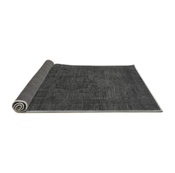 Sideview of Abstract Gray Modern Rug, abs1326gry